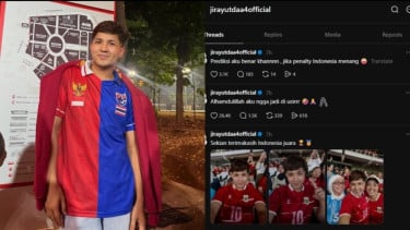 Dukung Thailand tapi Pakai Jersi Timnas Indonesia, Pedangdut Jirayut: Alhamdulillah Gak Jadi Diusir