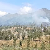 Kebakaran Hutan Kembali Melanda Perbukitan Argosari Lumajang, Titik Api Sulit Dijangkau
