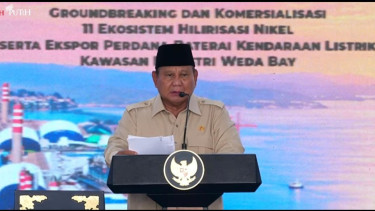 Prabowo Resmikan 11 Ekosistem Hilirisasi Nikel dan Ekspor Perdana Baterai EV di IWIP