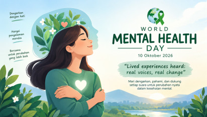 10 Ucapan Selamat Hari Kesehatan Mental Sedunia 2026, Cocok Dijadikan Caption Media Sosial
