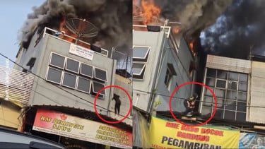 Kronologi Ibu Nekat Lompat dari Atap Gedung Selamatkan Anak dalam Kebakaran Hebat di Rawamangun