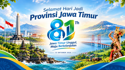10 Ucapan Selamat HUT Provinsi Jawa Timur ke-81, Cocok Dijadikan Caption Media Sosial