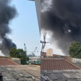 Pabrik di Kawasan Industri Cakung Jaktim Terbakar, Belasan Damkar Diterjunkan