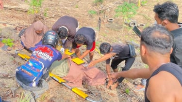 Bakar Lahan, Seorang Lansia di Samarinda Ikut Terbakar