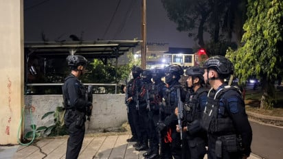 Tim Gegana Brimob Dikerahkan ke TKP Ledakan Pasar Cimanggis Ciputat