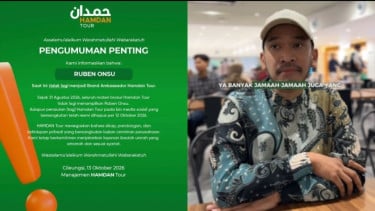 Tak Singgung Polemik Berjalan, Travel Haji Umroh Klaim Ruben Onsu Tidak Lagi Jadi BA Sejak Akhir Agustus
