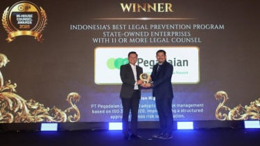 Pegadaian Raih Dua Penghargaan di Indonesia In-House Counsel Awards 2026