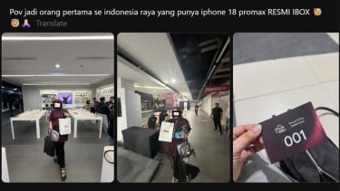 Viral Flexing Jadi Orang Indonesia Pertama Dapat iPhone 18 Promax Burgundy, Wanita Ini Malah Dihujat
