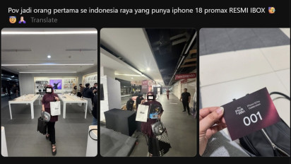 Viral Flexing Jadi Orang Indonesia Pertama Dapat iPhone 18 Promax Burgundy, Wanita Ini Malah Dihujat