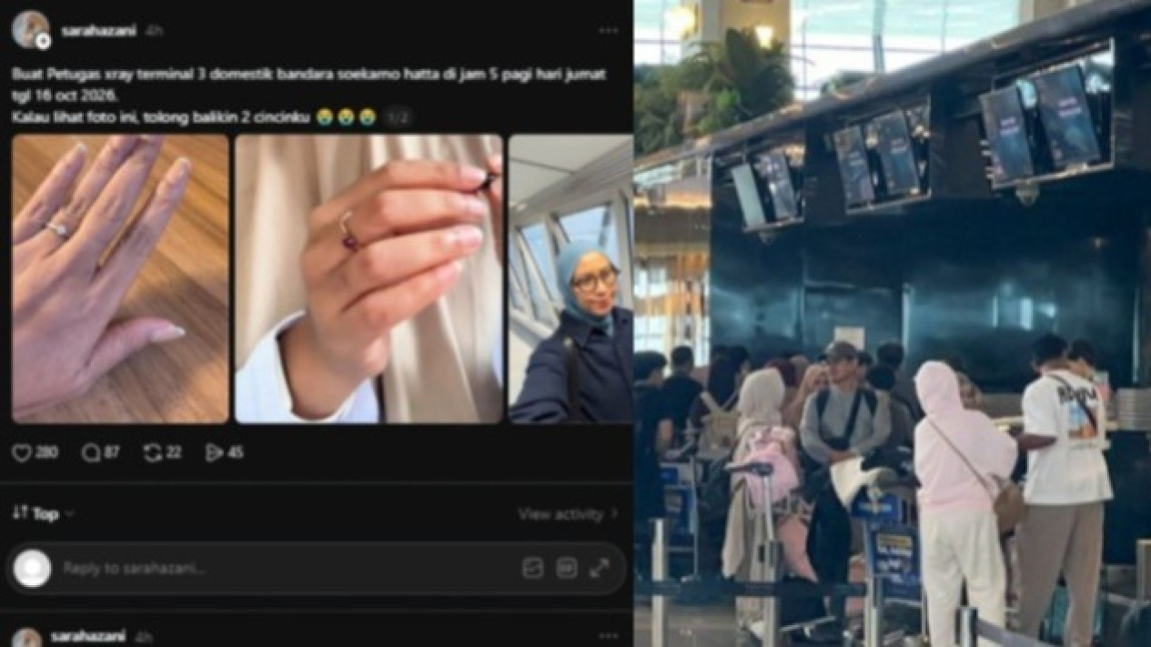 Pengelola Bandara Soetta Siap Buka Rekaman CCTV Terkait Dugaan Kehilangan Cincin di Terminal 3 yang Viral
            - galeri foto