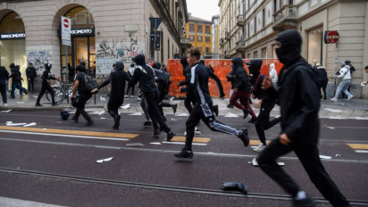 Terinspirasi dari Paris, Rombongan Demonstran Bertopeng Buat Ricuh hingga Jarah Toko di Milan