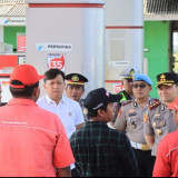 Pastikan Stok BBM Aman, Polres Nganjuk Sidak Sejumlah SPBU