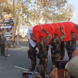 Upacara Militer Lepas Keberangkatan Jenazah Mantan KSAD Subagyo Hadi Menuju Lanud Adisutjipto Yogyakarta