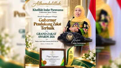Gubernur Khofifah Raih Grand Zakat Award 2026 dari BAZNAS RI, Komitmen Pengelolaan Zakat untuk Kesejahteraan Masyarakat