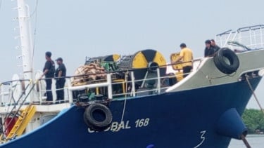 Tim Gabungan Polri, BNN dan Bea Cukai Amankan Kapal Asing Diduga Angkut Satu Ton Sabu