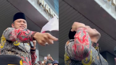 Gestur Silangkan Jari di Leher Jadi Sorotan, Gubernur Kaltim Rudy Mas’ud Tegas Janji Copot Ajudan Usai Didemo Mahasiswa