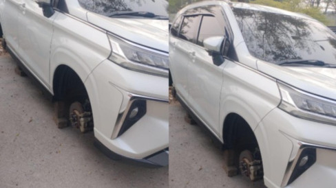 Ban Mobil Digasak Maling Saat Parkir di Stasiun Rawa Buntu, Pelaku ...