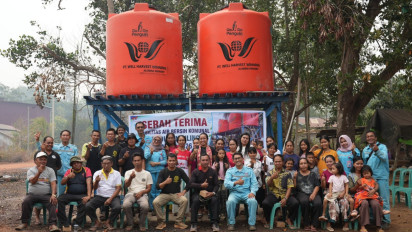 Kabut Asap Karhutla dan Kekeringan di Ketapang, 20.250 Masker hingga Puluhan Ribu Liter Air Disalurkan