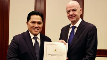 Gianni Infantino Pamer Surat Dukungan Prabowo dari Erick Thohir, Begini Respons Presiden FIFA