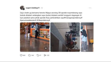Viral Pedagang Marah-marah karena Diusir OB Apotek dari Ruang Tunggu, Netizen: Kamu Dagang di Luar, Nunggu di Luar