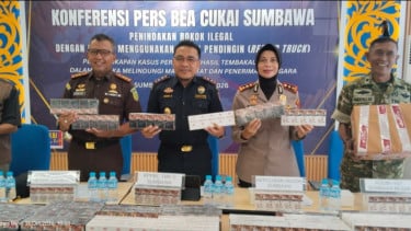 Bea Cukai Sumbawa Bongkar Modus Baru Rokok Ilegal, 236 Ribu Batang Diangkut Pakai Truk Berpendingin