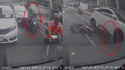 Viral Pengemudi Ojek Online Dilindas Mobil Listrik di Blok M, Begini Kronologinya!