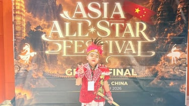 Bocah 8 Tahun Asal Yogyakarta Harumkan Nama Indonesia, Raih Medali Emas di Ajang Asia All Star Festival China