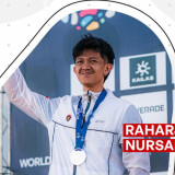 Atlet Panjat Tebing Indonesia Raharjati Nursamsa Raih Medali Perak di World Climbing Series Santiago 2026