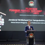 Jenderal TNI Richard Tampubolon Resmi Lantik Adnan Purichta Jadi Ketua Pengprov TI Sulawesi Selatan