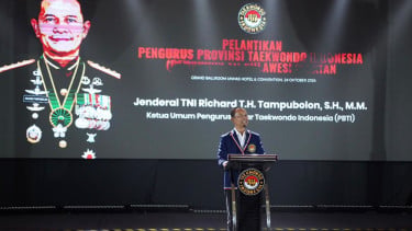 Jenderal TNI Richard Tampubolon Resmi Lantik Adnan Purichta Jadi Ketua Pengprov TI Sulawesi Selatan