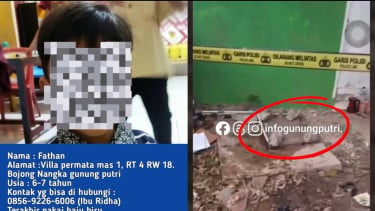 Berawal dari Laporan Anak Hilang, Bocah 7 Tahun di Bogor Ditemukan Tewas di Sumur Tertutup Beton