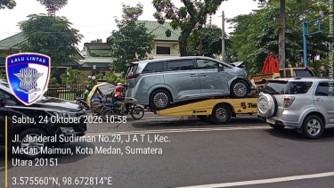 Pengemudi Mobil Listrik Mewah Pemicu Kecelakaan Beruntun, Diduga Anak Tokoh Pengusaha di Medan