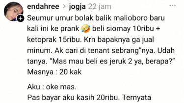 Heboh Nuthuk Dua Gelas Es Jeruk Rp40 Ribu di Malioboro, Wali Kota Yogyakarta: Satpol PP Kami Tugaskan untuk Sweeping