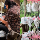 Viral Seorang Ibu Cuci Pampers Bekas untuk Dipakai Lagi, Sudah Dihujat Netizen tapi Tetap Tak Peduli