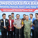 Momentum Sumpah Pemuda, 5000 Mahasiswa dan Santri Gelar Konsolidasi Akbar di Mapolda Jatim