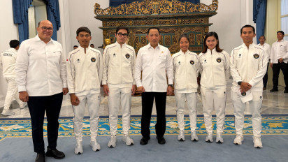 Sabet 3 Perunggu Asian Games, Ketum PB ISSI Listyo Sigit Bawa Atlet Balap Sepeda Menghadap Presiden Prabowo