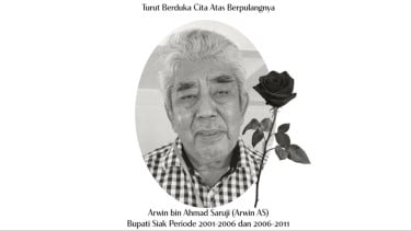 Kabar Duka, Mantan Bupati Siak Dua Periode Arwin AS Meninggal Dunia