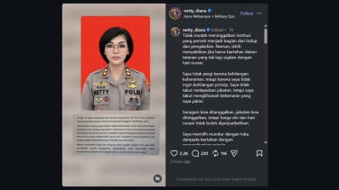 Viral, Kabag Renmin Ditreskrimum Polda Metro Jaya Dr Netty Rosdiana Umumkan Mundur dari Polri Lewat Instagram