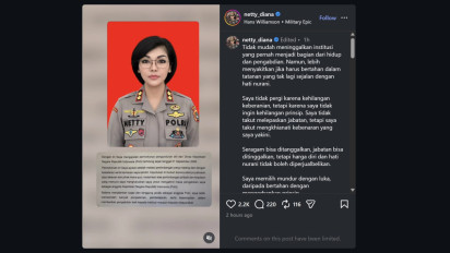 Viral, Kabag Renmin Ditreskrimum Polda Metro Jaya Umumkan Mundur dari Polri Lewat Instagram